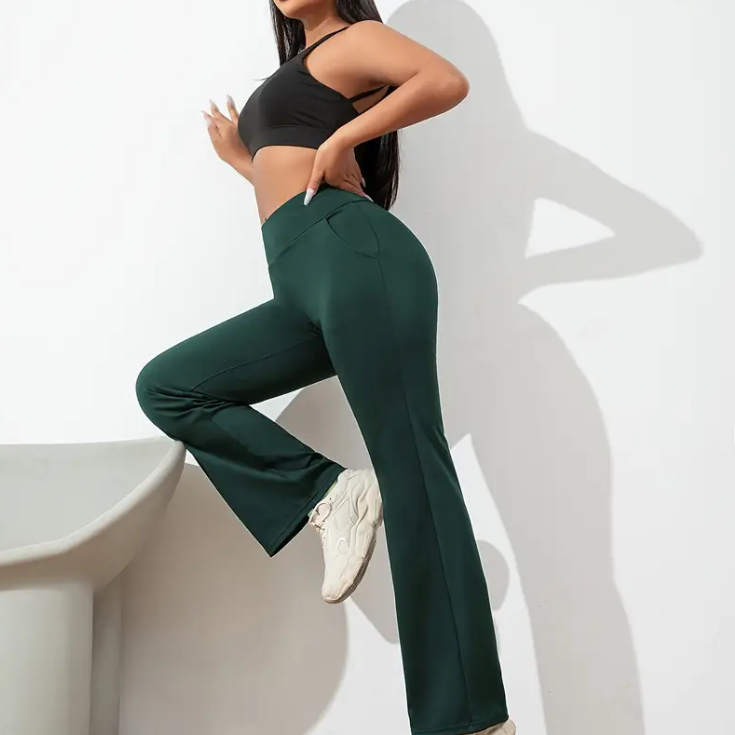 Green Energy Sports Leggings - fywor